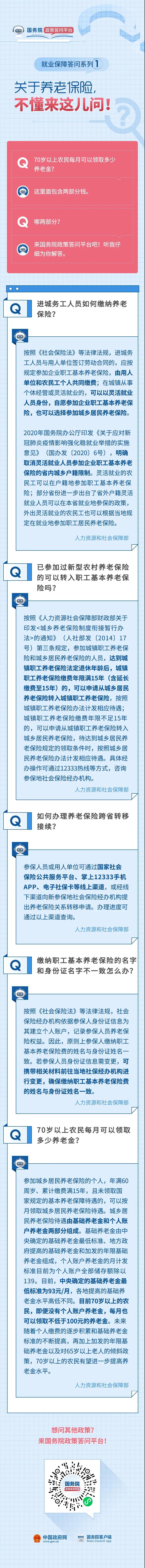 養(yǎng)老保險(xiǎn)跨省轉(zhuǎn)移怎么辦理？70歲以上農(nóng)民每月可領(lǐng)多少養(yǎng)老金？