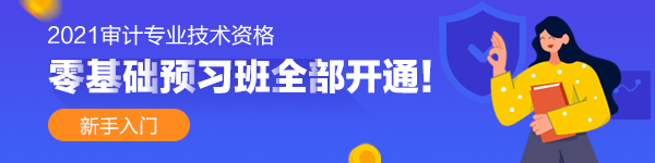 2021年審計師零基礎(chǔ)預(yù)習課程已經(jīng)全部開通