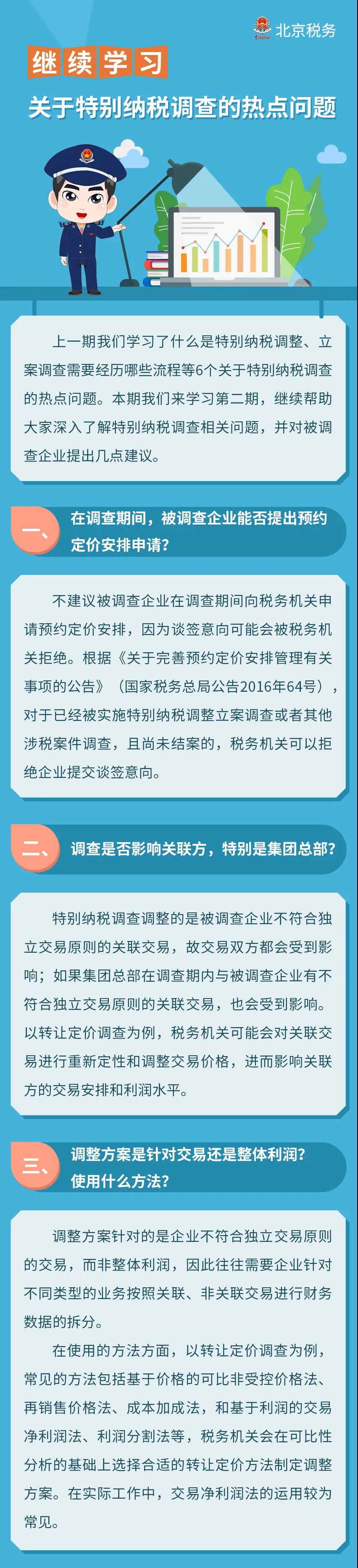 圖解 ▍繼續(xù)學(xué)習(xí)！關(guān)于特別納稅調(diào)查的熱點(diǎn)問題