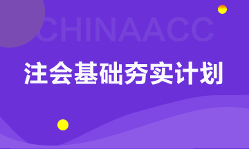 以考點(diǎn)速記為核心的注會(huì)基礎(chǔ)夯實(shí)計(jì)劃