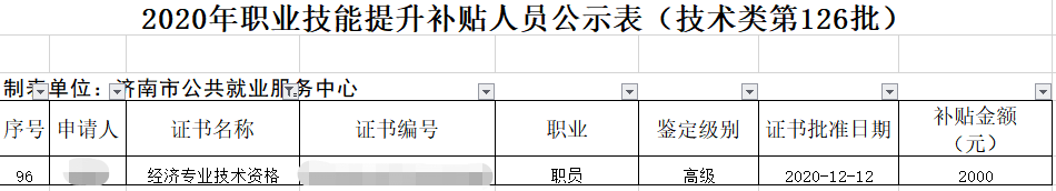 好消息！高級經濟師證書可領濟南市職業(yè)技能補貼！