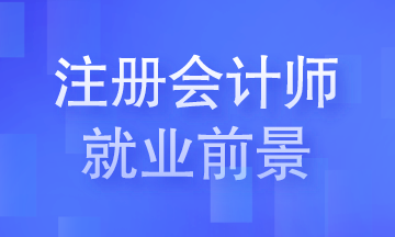 注冊會計師就業(yè)前景你知道嗎？