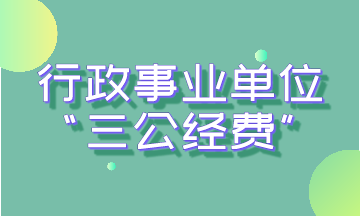 行政事業(yè)單位“三公經(jīng)費(fèi)”