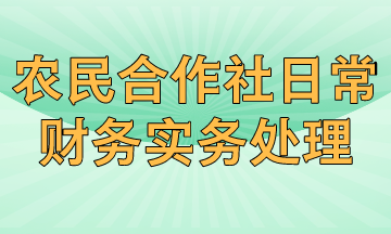 農(nóng)民專業(yè)合作社日常財(cái)務(wù)實(shí)務(wù)有哪些處理？