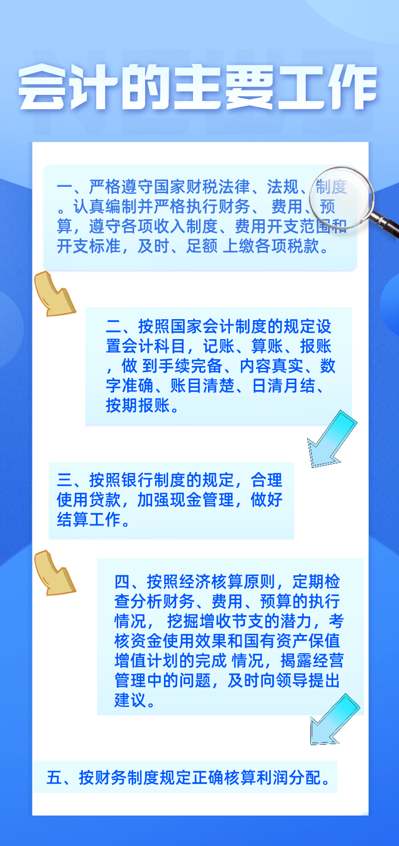 會計主要的工作都有哪些呢？你都知道嗎？