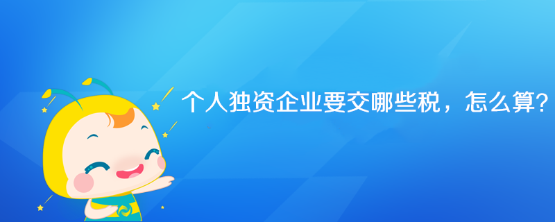 個人獨資企業(yè)要交哪些稅，怎么算？