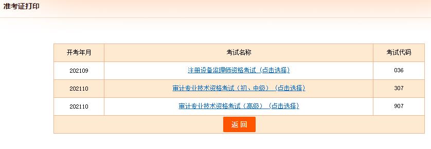 初中級(jí)經(jīng)濟(jì)師準(zhǔn)考證打印列表