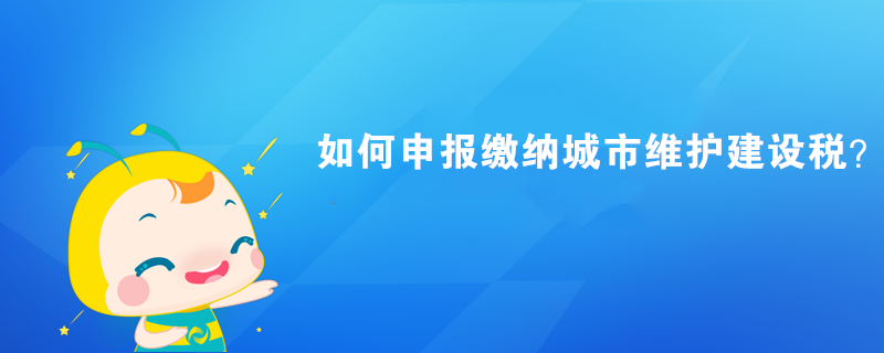 如何申報繳納城市維護(hù)建設(shè)稅？