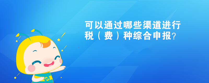 可以通過哪些渠道進(jìn)行稅（費(fèi)）種綜合申報？