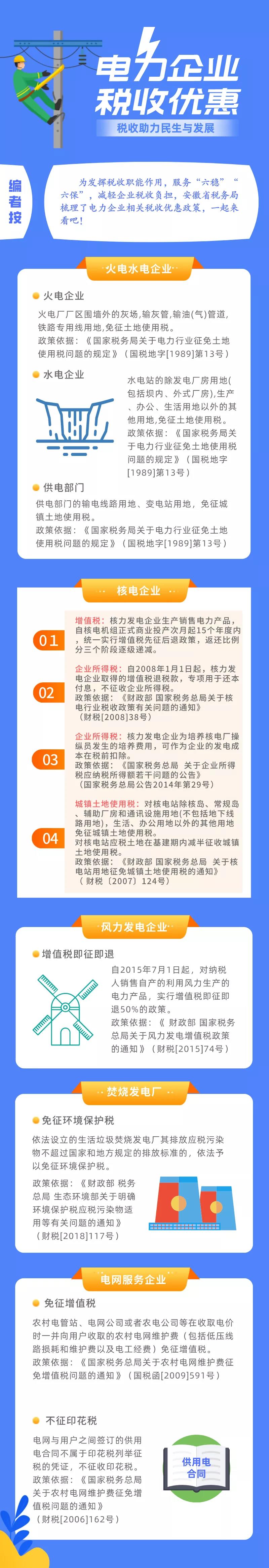 收藏！一圖了解電力企業(yè)稅收優(yōu)惠