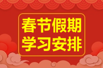 中級經(jīng)濟(jì)師春節(jié)學(xué)習(xí)安排