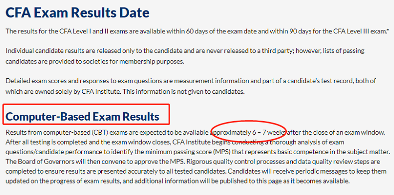 2022年2月CFA機(jī)考成績(jī)公布時(shí)間！速看！