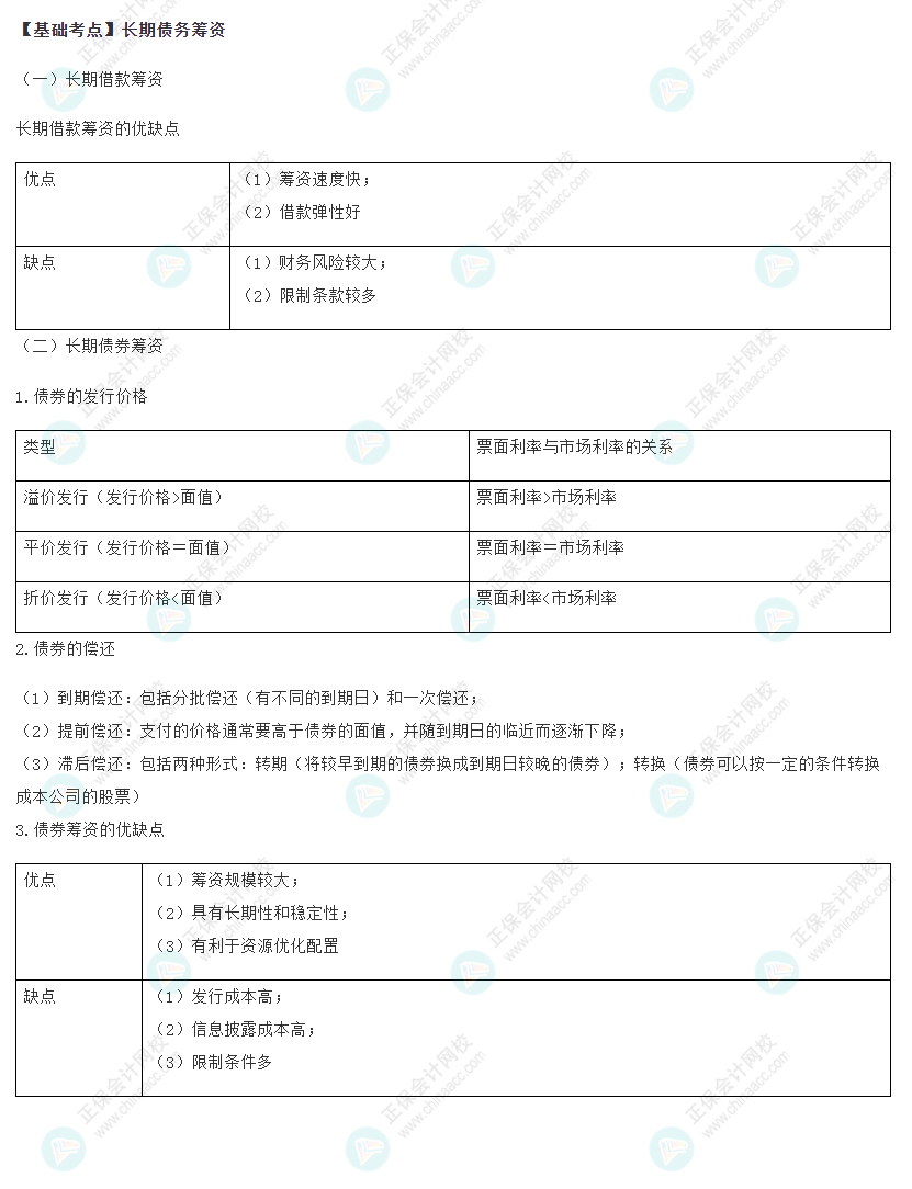 2022注會《財管》基礎(chǔ)備考階段必備考點