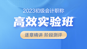 2023初級(jí)會(huì)計(jì)高效實(shí)驗(yàn)班 18大配套習(xí)題 全力備考 購(gòu)課即學(xué)>