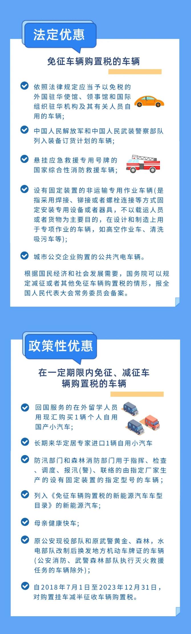 免征車輛購(gòu)置稅的車輛