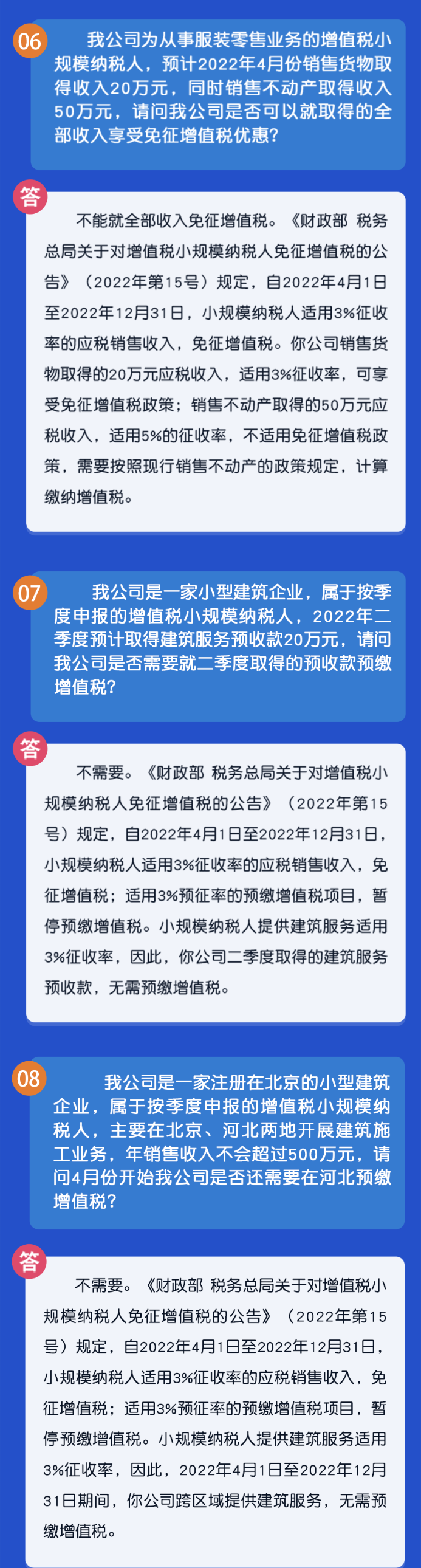 小規(guī)模納稅人免征增值稅政策熱點(diǎn)匯總