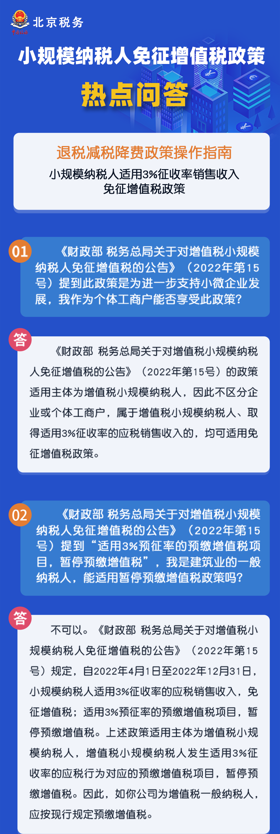 秒懂！小規(guī)模納稅人免征增值稅政策熱點匯總！