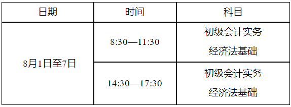 廣元市轉(zhuǎn)發(fā)四川省2022年初級(jí)會(huì)計(jì)考試時(shí)間安排通知