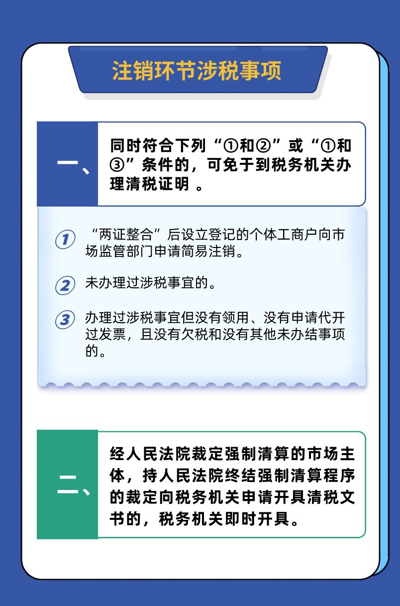 一圖了解歇業(yè)和注銷環(huán)節(jié)涉稅事項(xiàng)5