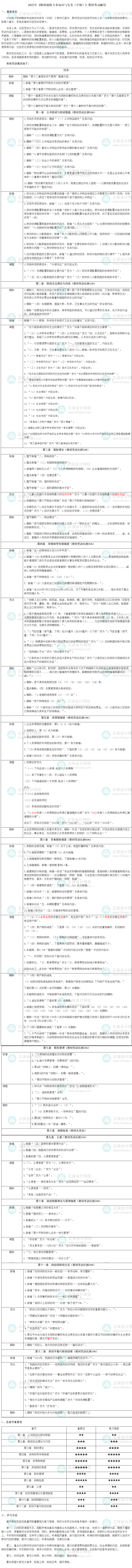 2022年《財(cái)政稅收專(zhuān)業(yè)知識(shí)與實(shí)務(wù)（中級(jí)）》教材變動(dòng)解讀