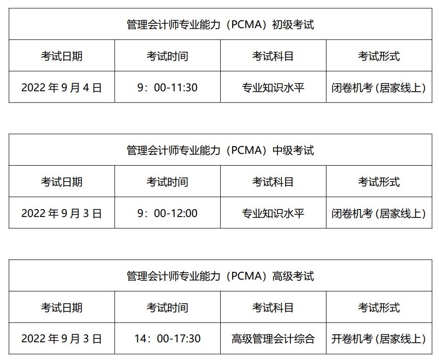 管理會(huì)計(jì)師PCMA加考