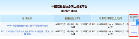 提醒??！8月證券統(tǒng)考成績(jī)查詢開通啦！