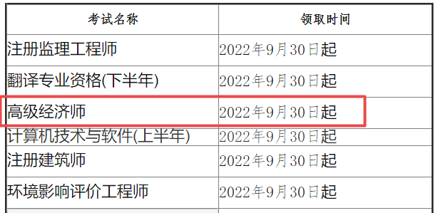 高級經(jīng)濟(jì)師合格證明領(lǐng)取