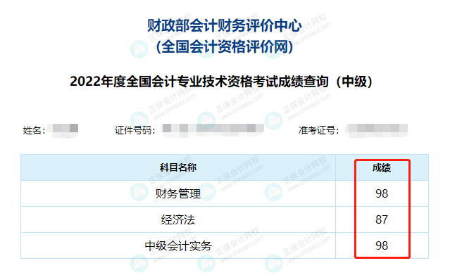 2022中級(jí)會(huì)計(jì)成績(jī)公布后要低調(diào)？但實(shí)力不允許啊！必須曬出來(lái)！