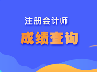 江西省注冊會(huì)計(jì)師成績查詢在哪里查詢？