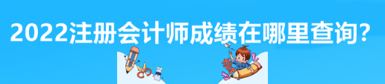 2022注冊會計師成績在哪里查詢？