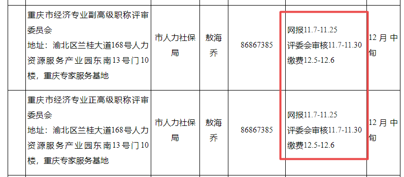 重慶高級經(jīng)濟師評審時間安排