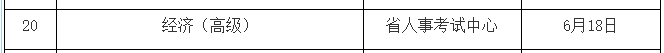 江西高級(jí)經(jīng)濟(jì)師考試時(shí)間