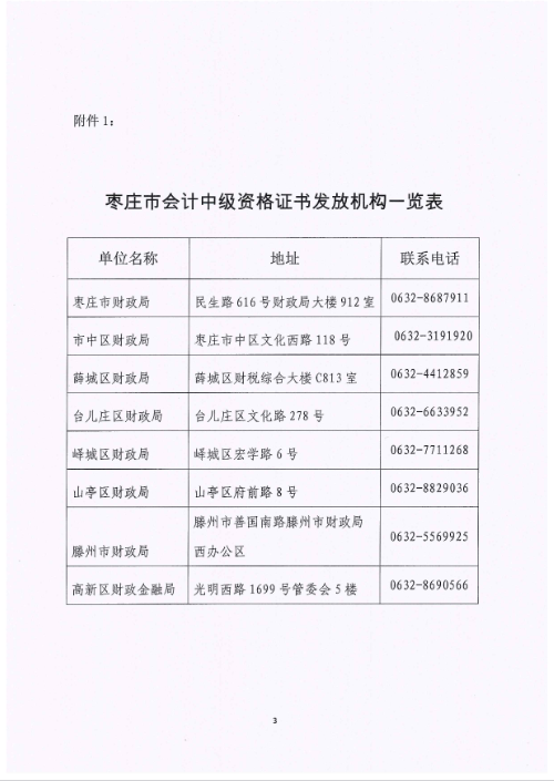 山東棗莊發(fā)布2022年中級會計證書管理事項的通知