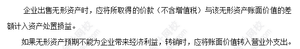 每天一個中級會計實務(wù)必看知識點(diǎn)&練習(xí)題——無形資產(chǎn)的處置