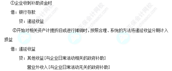 每天一個中級會計實務必看知識點&練習題——與資產(chǎn)相關(guān)的政府補助總額法