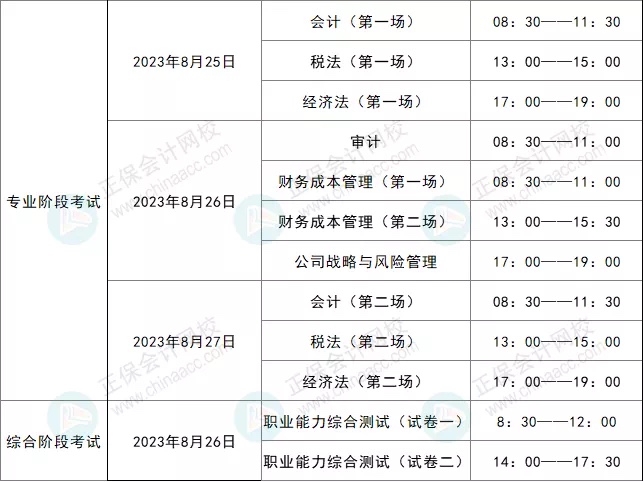 2023注會報名、考試及查分時間確定??！