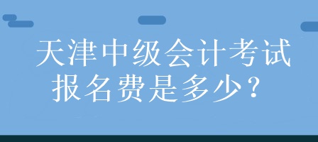 天津中級會計(jì)考試報(bào)名費(fèi)是多少？