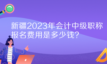 新疆2023年會(huì)計(jì)中級(jí)職稱(chēng)報(bào)名費(fèi)用是多少錢(qián)？