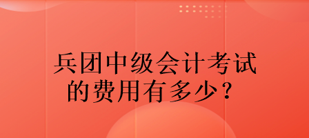 兵團(tuán)中級(jí)會(huì)計(jì)考試的費(fèi)用有多少？