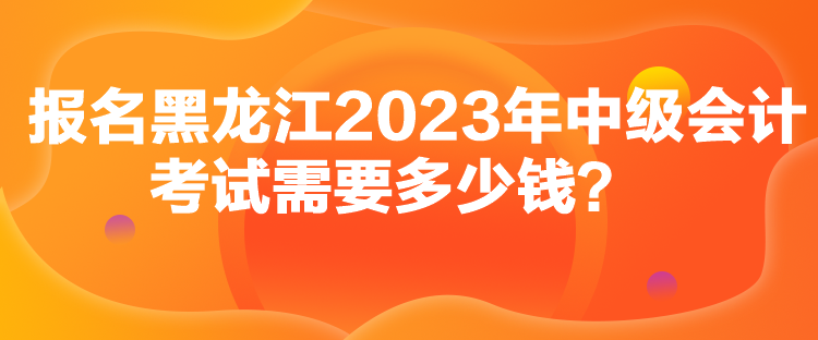 報(bào)名黑龍江2023年中級(jí)會(huì)計(jì)考試需要多少錢？