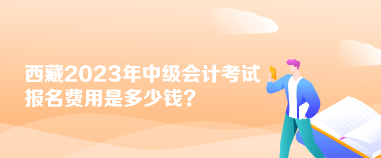 西藏2023年中級會計考試報名費用是多少錢？