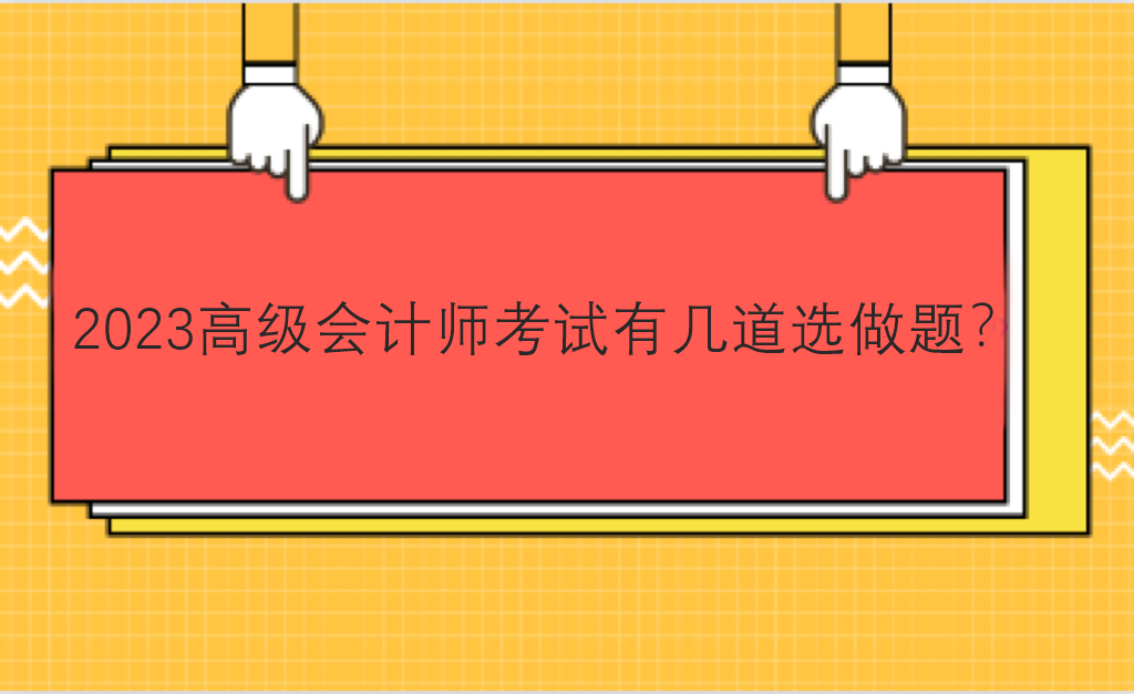 2023高級(jí)會(huì)計(jì)師考試有幾道選做題？