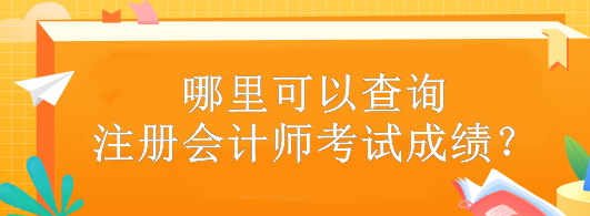 哪里可以查詢注冊會計師考試成績？