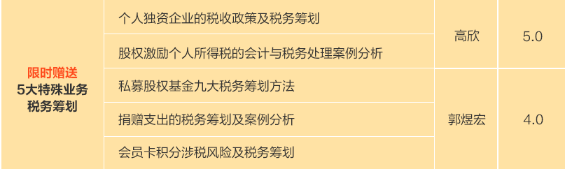 全稅種全流程納稅籌劃，助力快速晉升