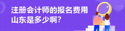 注冊(cè)會(huì)計(jì)師的報(bào)名費(fèi)用山東是多少啊？