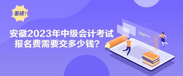 安徽2023年中級(jí)會(huì)計(jì)考試報(bào)名費(fèi)需要交多少錢？