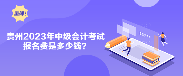 貴州2023年中級會計(jì)考試報(bào)名費(fèi)是多少錢？