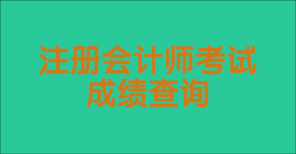 2023年注冊會計師成績查詢時間是幾號？怎么查的？