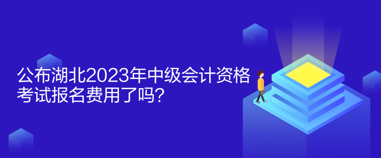 公布湖北2023年中級會計資格考試報名費用了嗎？