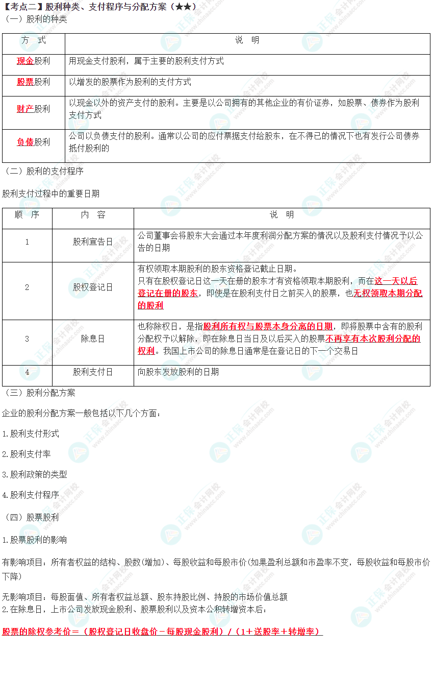 2023年注會(huì)《財(cái)管》高頻考點(diǎn)